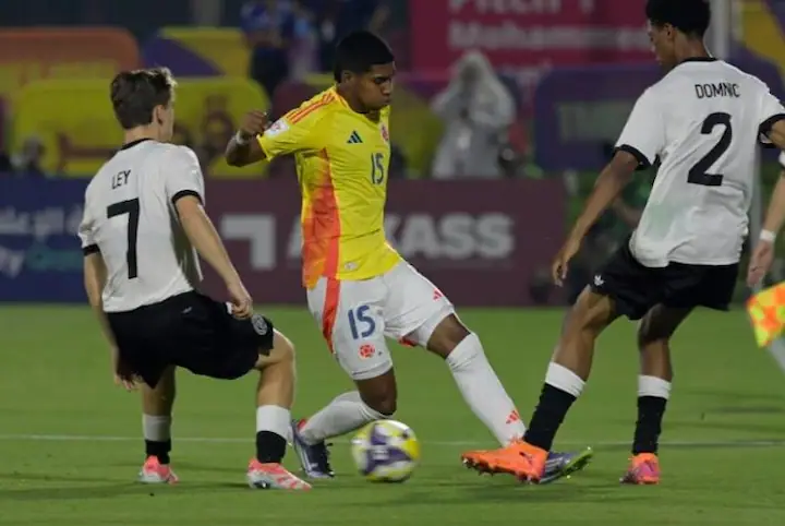 La Selección Colombia igualó 1-1 con Alemania en Doha en su debut de la Copa Mundial Sub-17