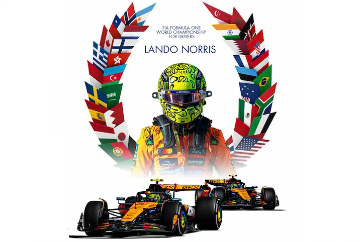 Lando Norris se corona campeón mundial de Fórmula 1 en Abu Dabi 2025