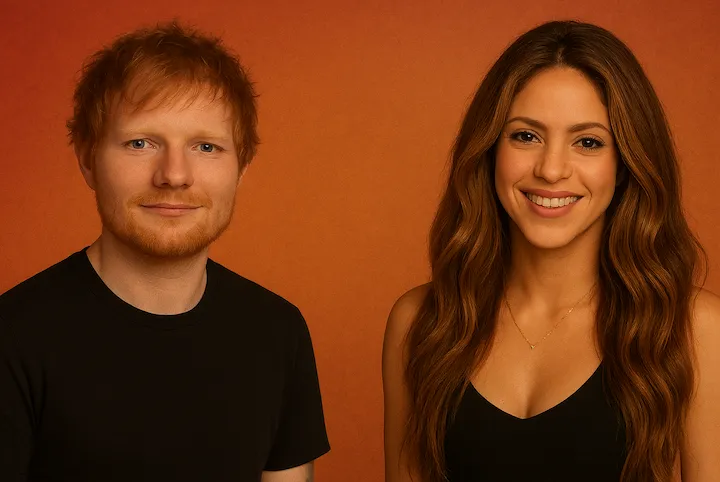 Ed Sheeran y Shakira anuncian colaboración sorpresa: remezcla de un clásico y proyecto conjunto